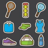 set of tennis good for sticker, badge, element design, icon, print design, etc vector