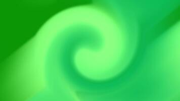 A green and white swirl background with a green swirl video
