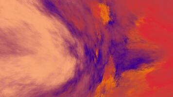 A computer generated image of a red and orange cloud video