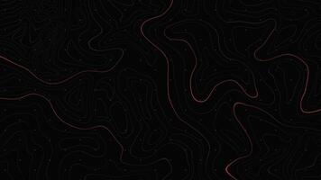 Map style abstract liquid thin lines smooth motion background video