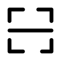 Barcode scan icon. QR code scan sign and symbol. png