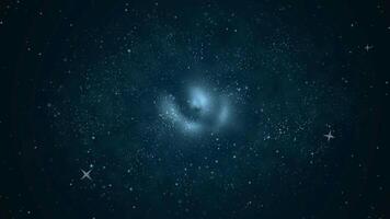 A galaxy with stars and a spiral shape video