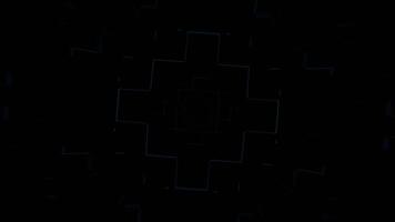 Pink and Cyan Dark Pulsing Tunnel Background VJ Loop in 4K video