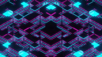 Pink and Cyan Square Colored Strobe Background VJ Loop in 4K video