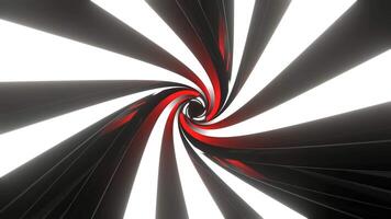 Red and White Rotating Light in Triangular Tunnel Background VJ Loop in 4K video