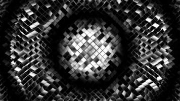 Black and White Random Shapes Waves Background VJ Loop in 4K video