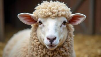 closeup of sheep , perfect for Eid ul adha and farming, kids book concept photo