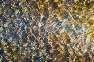 refelction an ripples on the water in the pool, multicolor background photo