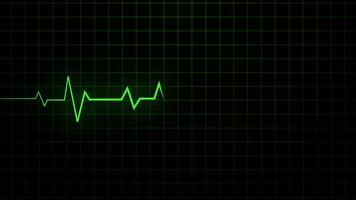 Heart Rate Monitor Animation ECG Beeping Pulse Line video