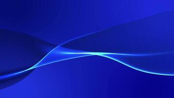 Abstract Blue Background in Motion with Smooth Flowing Lines video