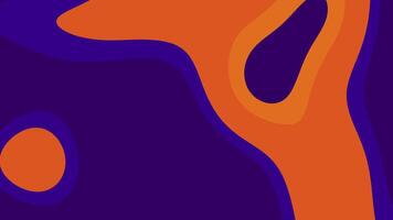 Abstract art with orange and purple flowing shapes suitable for backgrounds web design and artistic projects in need of dynamic visuals video
