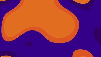 Abstract composition with vivid orange fluid shapes on a deep purple background Perfect for modern design projects posters event invitations digital art and creative marketing visuals video