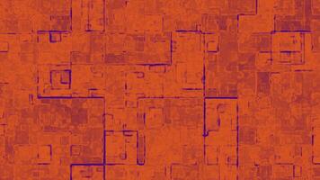 Abstract orange textured grid pattern with small red squares Suitable for backgrounds digital designs or vibrant themed projects video