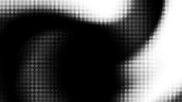 Stylish black and white halftone abstract pattern with fluid optical motion High contrast dots create a futuristic and elegant visual Ideal for digital art posters and fashion design projects video