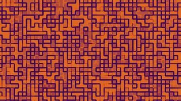 Abstract grid pattern featuring bold purple lines on an orange background Ideal for digital designs futuristic event themes or technology-inspired projects like posters or presentations video