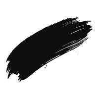 Striking Modern Black Watercolor Brushstroke on White Background vector