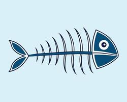 Fish Bone Icon Illustration vector