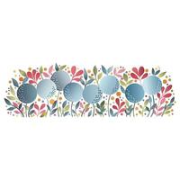 Vibrant Floral Abstract Modern Colorful Minimalist Pattern vector