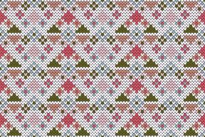 Pattern of Knitting background. vector