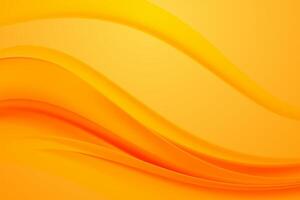 Orange Waves Abstract Background vector