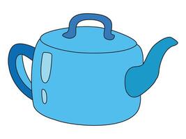 Teapot isolated on white background vector