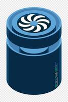 Isometric cloud database. Cloud computing and file cloud storage. Modern technology. Isometric technology vector