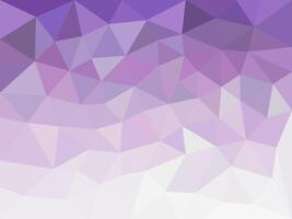A soft geometric background with a gradient of purple tones forming low-poly triangles, creating a calming and modern abstract design. vector