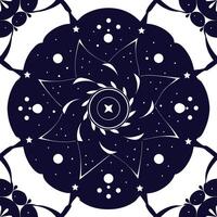 Seamless floral pattern design with abstract floral elements and vintage flower ornaments vector