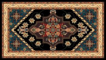 Complex carpets, Persian carpets, carpet patterns, ethnic tribal patterns vector