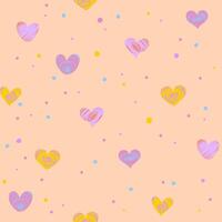 seamless love shape pattern for background vector