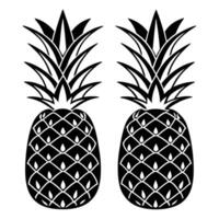 Crisp Two-Color Silhouette of Two People Minimalist Design for Community and Social Themes vector