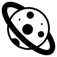 Planet with Ring Futuristic Space vector