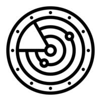 Radar Detection Futuristic Space Icon vector