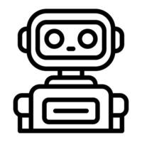 Retro Robot Character Futuristic Space Icon vector