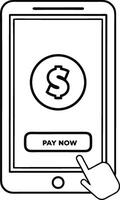 Mobile Payment App Interface vector