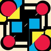 Geometric colorful shapes background vector