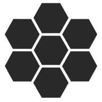 Dark Gray Hexagons Arranged In A Circular Shape Abstract Geometric Pattern vector