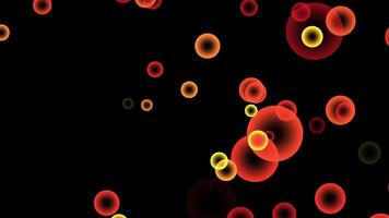 Abstract Colorful bubbles background video