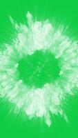 Smoke explosion transition effect overlay animation vertical background on green screen video