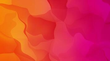 Warm vibrant pink orange color gradient background with morphing organic blob shapes. Wavy pattern abstract animation. video