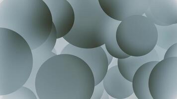 Gently moving dark shaded spheres abstract background. This geometric sphere shapes animation is full HD and looping. video
