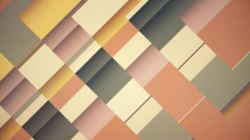Retro abstract geometric mosaic pattern background with gently moving shapes in warm vintage colors. Full HD looping animation video