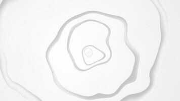 Clean white minimalist abstract background animation with morphing organic blob shapes and fluid motion. video