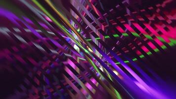 Abstract background with a vibrant blend of colorful light waves, streaks, particles and flares. This dynamic energetic VJ music background animation is full HD and looping. video