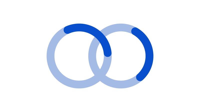 Two animated loading rings interlocked 60273451 Stock Video at Vecteezy