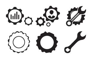 gears icons. Setting gears icon, cogwheel group. Settings. vector