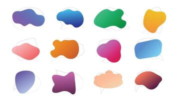 Collection of speech bubbles with copy space vector