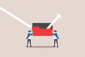 Businessman team backup file upload on the cloud. concept of Data transfer via cloud technology , large online database with modern, fast and secure internet vector