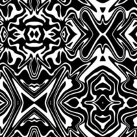 seamless pattern unique psychedelic BW liquid vector