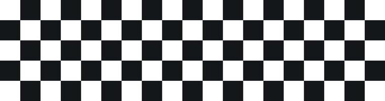 Abstract Black and White Chessboard Pattern Design. Banner, Squares Background. Concept of Strategy, Classic Games, Minimalist Style, Geometric Monochrome Graphic, Texture. Decorative Element for Game vector